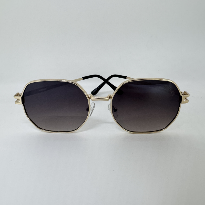 Hexagonal | Dourado e Cinza Degradê